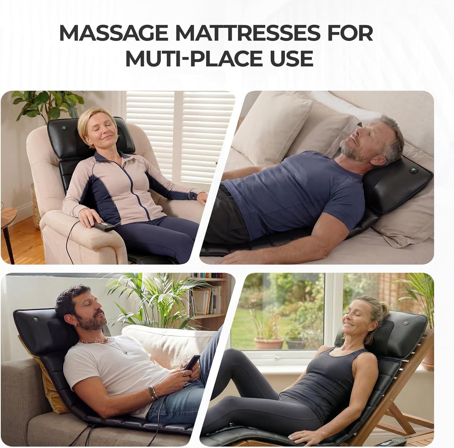 Himouta Vibration Full Body Massage Mat Heated Electric Foot Massager Pad DEMO