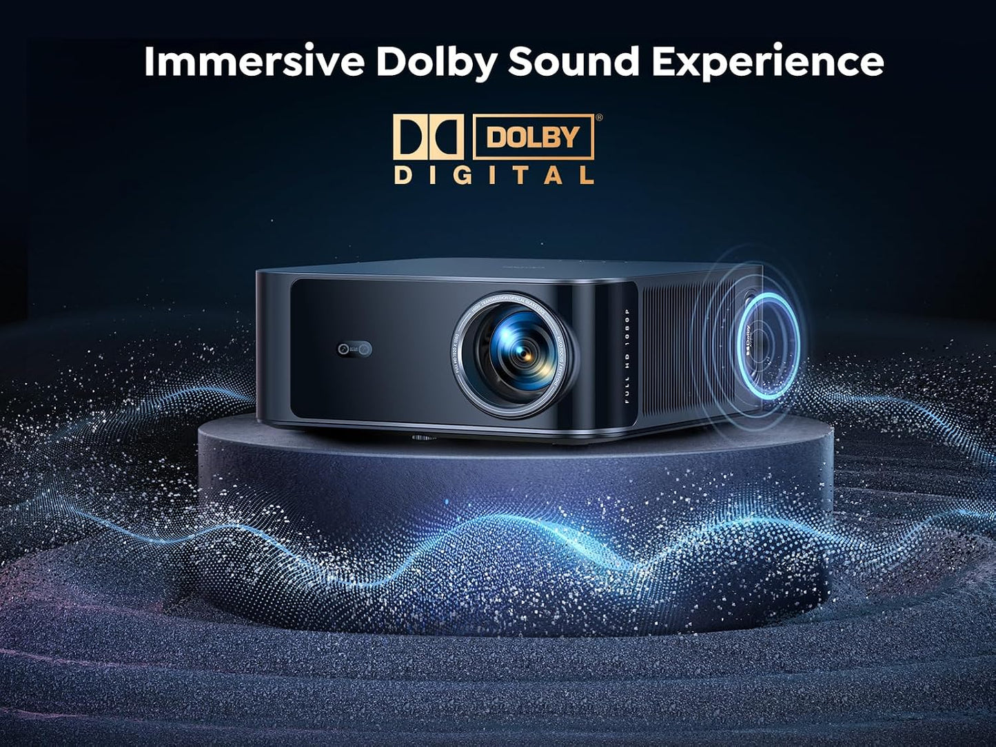 TOPTRO High-Brightness Projectors 1600 Ansi Lumens Dolby Audio Grey DEMO