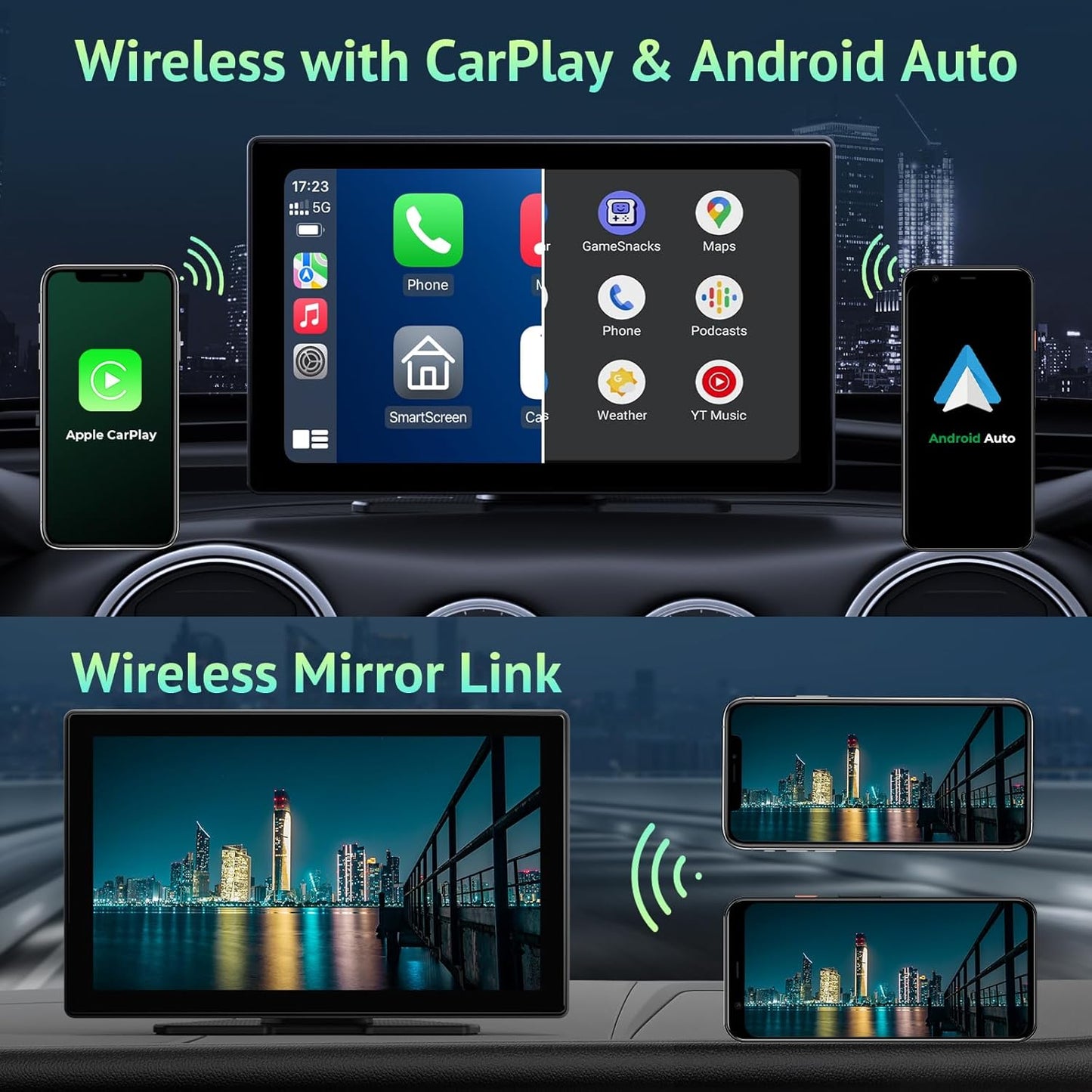 aphqua 9" On-Dash-Monitoring HD IPS On-Dash Monitoring System with 2.5K DEMO