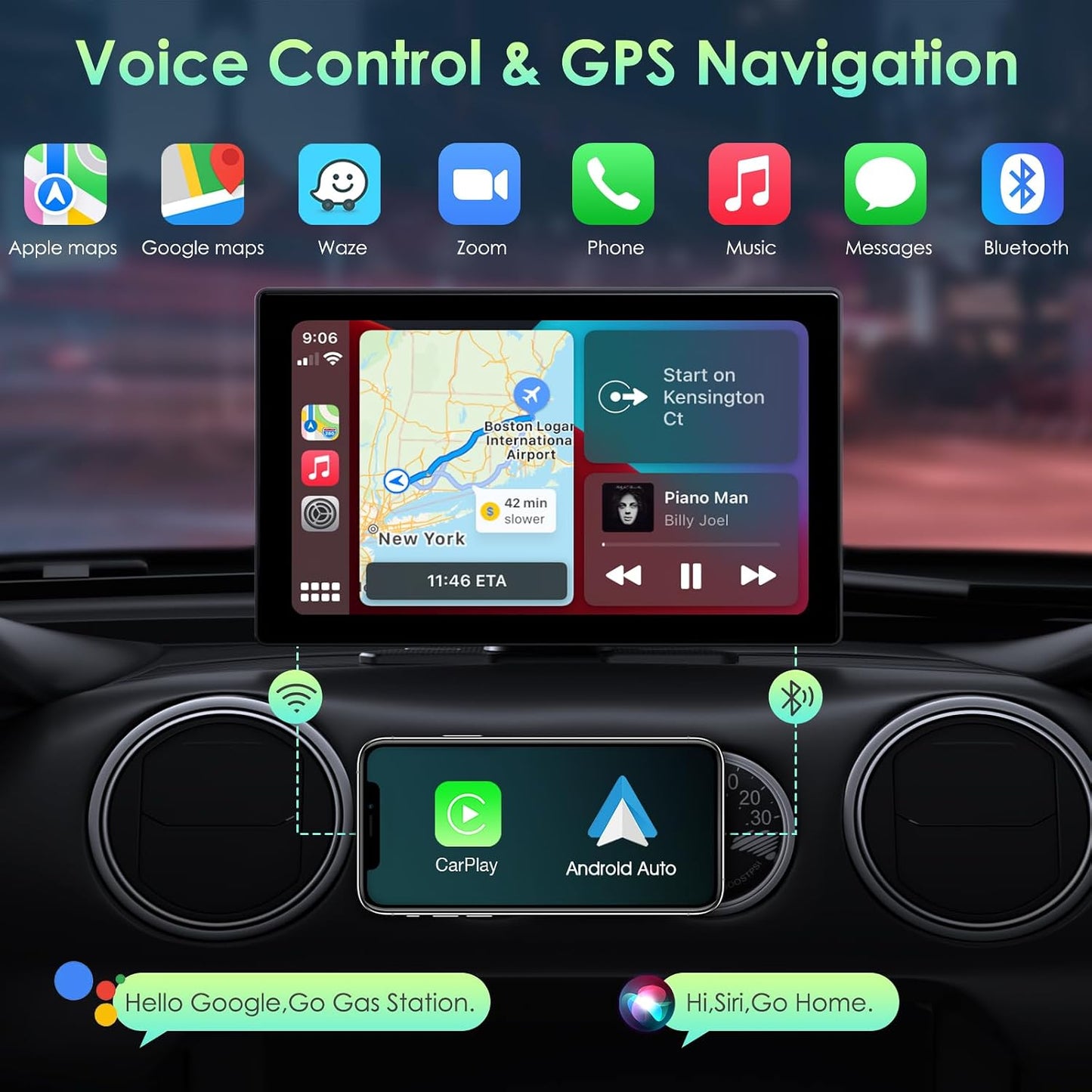 aphqua 9" On-Dash-Monitoring HD IPS On-Dash Monitoring System with 2.5K DEMO
