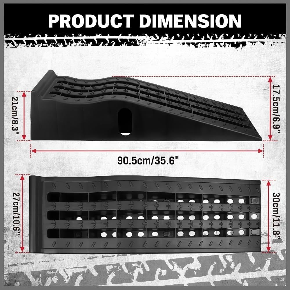 SEDY Heavy-Duty Vehicle Ramps Durable Non-Slip Black Surface 905MM Long DEMO