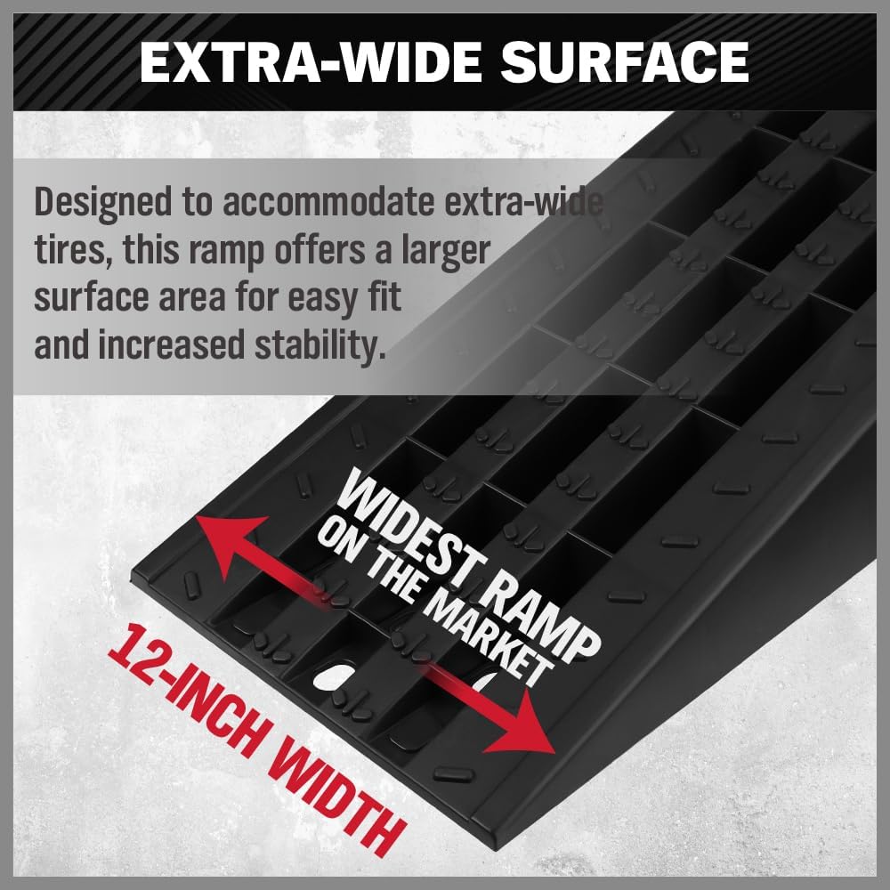 SEDY Heavy-Duty Vehicle Ramps Durable Non-Slip Black Surface 905MM Long DEMO
