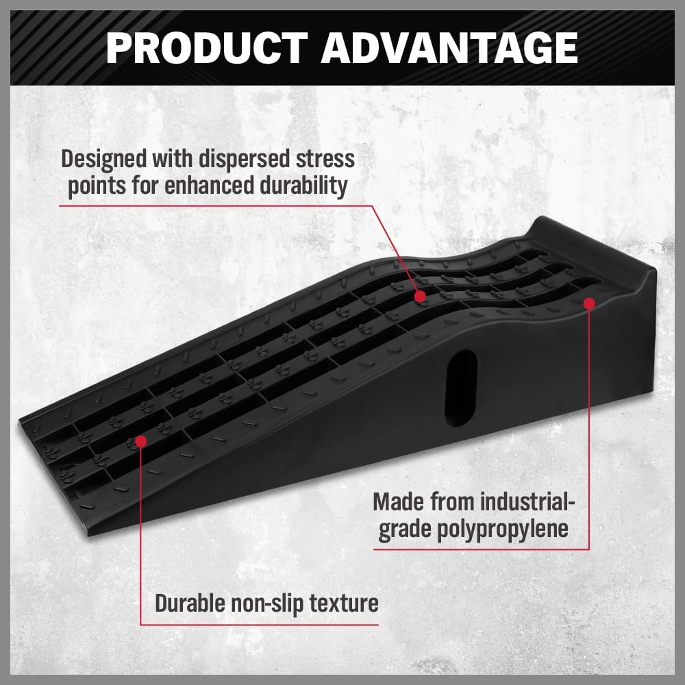 SEDY Heavy-Duty Vehicle Ramps Durable Non-Slip Black Surface 905MM Long DEMO