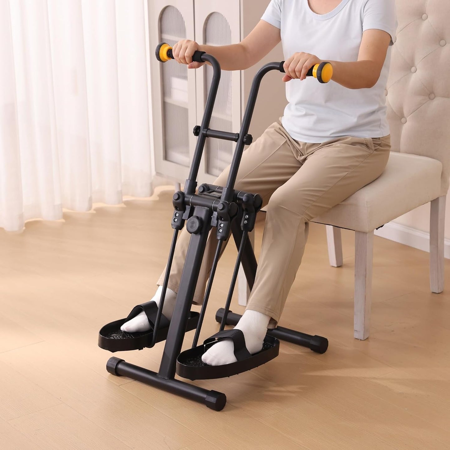 MDODM Pedal Exerciser Bike for Seniors Arm Leg Hand Knee Elderly Exercise NEW