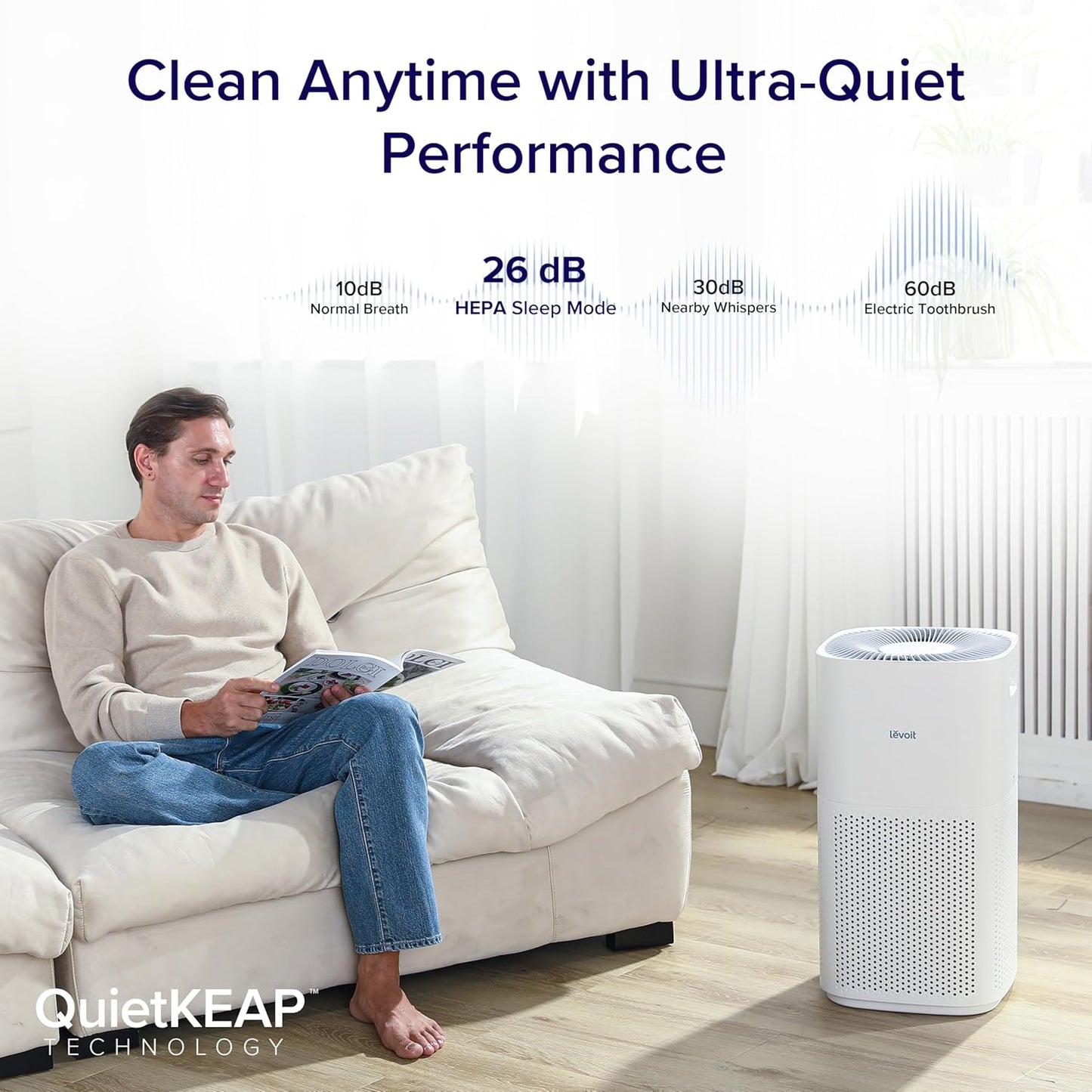 Levoit Smart Air Purifier Core 600s for Home Large Room up to 294 m² DEMO