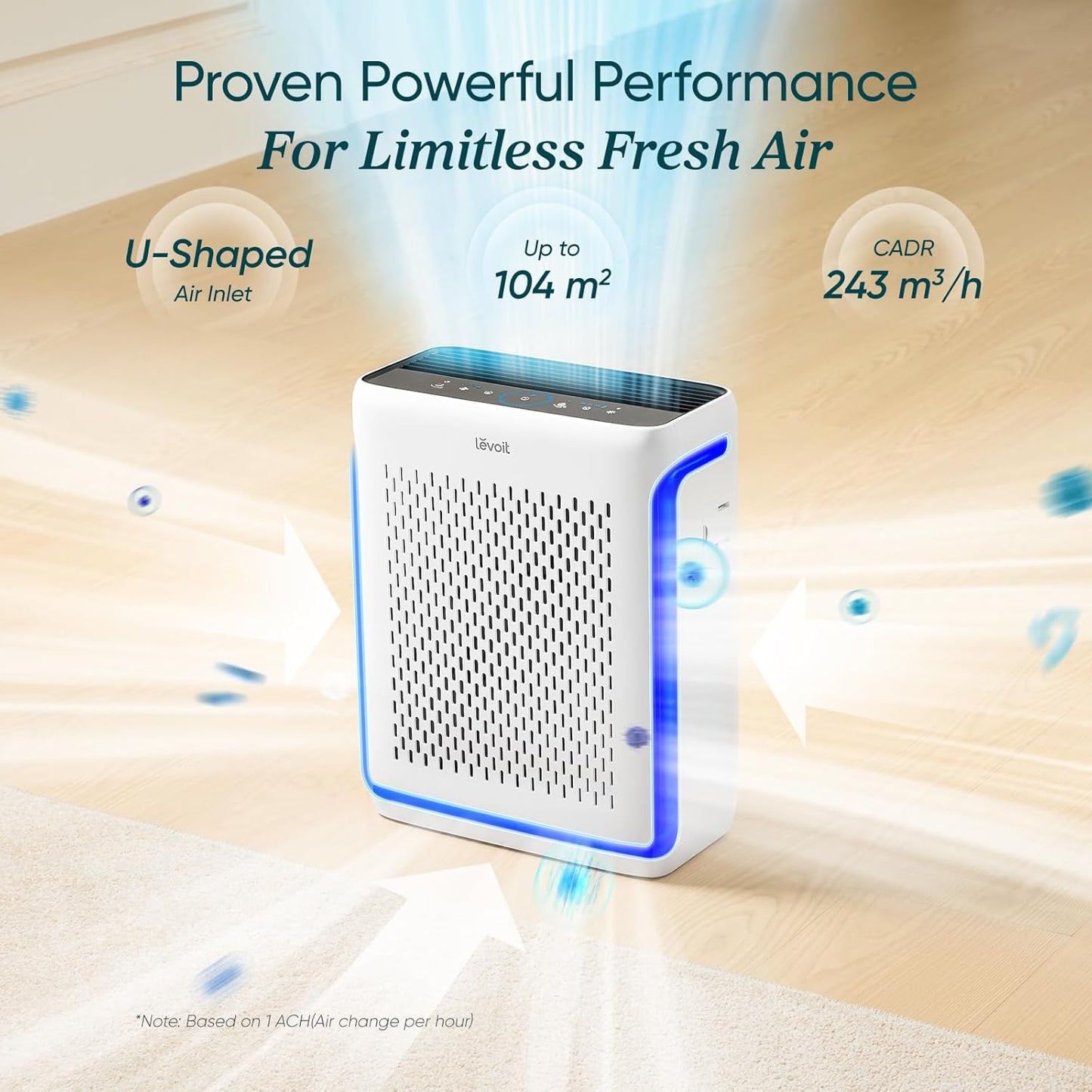 Levoit Smart Air Purifiers HEPA Air Purifier for Home, Bedroom, Washable DEMO