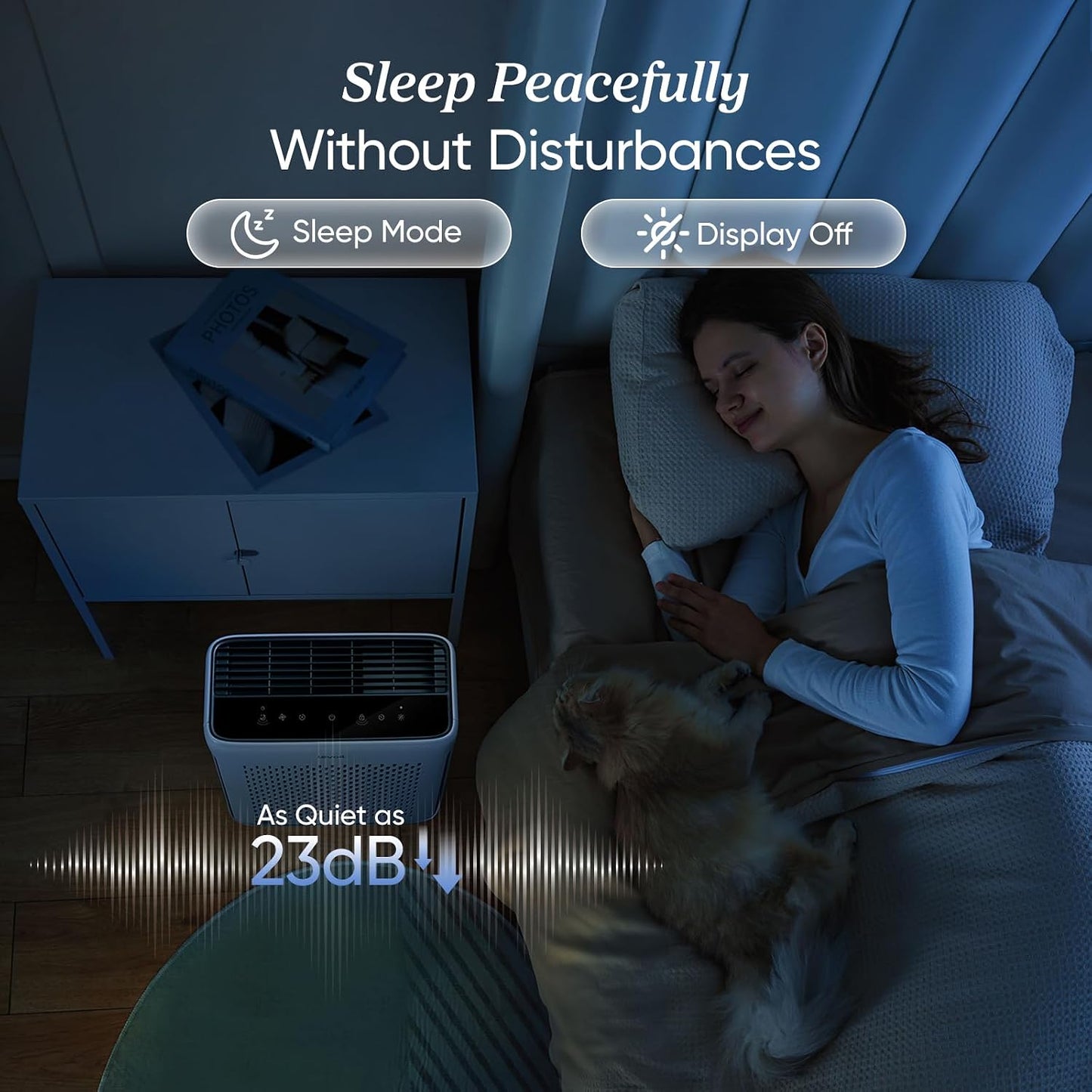 Levoit Smart Air Purifiers HEPA Air Purifier for Home, Bedroom, Washable DEMO