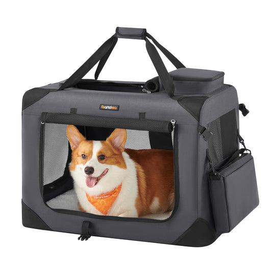 Feandrea Foldable Portable Soft-Sided Pet Carrier for Cats and Small Dogs, DEMO
