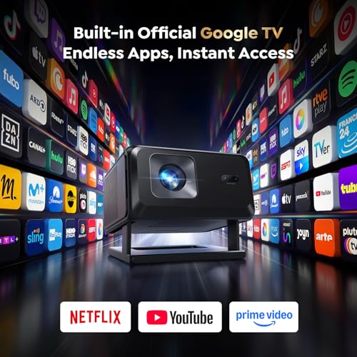 TOPTRO 4K Projectors Projector with Google TV, Netflix, Disney+ Auto Focus NEW
