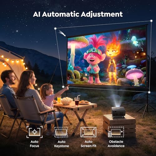 TOPTRO 4K Projectors Projector with Google TV, Netflix, Disney+ Auto Focus NEW