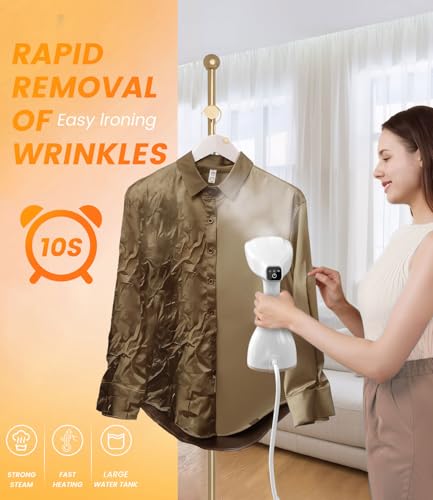 AUSELECT 1500W Powerful Handheld Clothes Steamer for Garment Ironing, White NEW