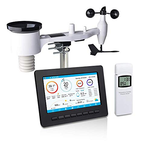 ECOWITT Wi-Fi Weather Station with 7" Large TFT Colored Display Console DEMO