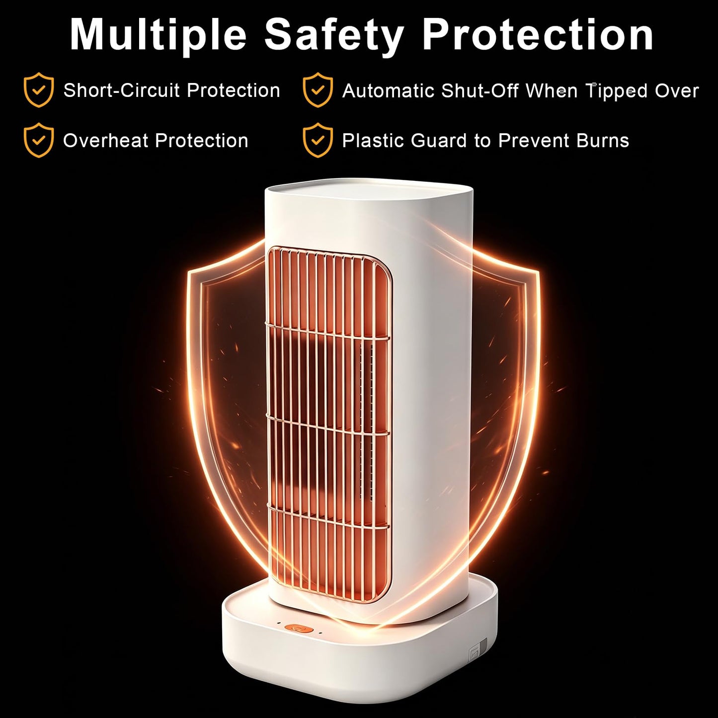 7JI 1200W Heating Fan with 2 Adjustable Temp and 90 Degree Wide Angle Head DEMO