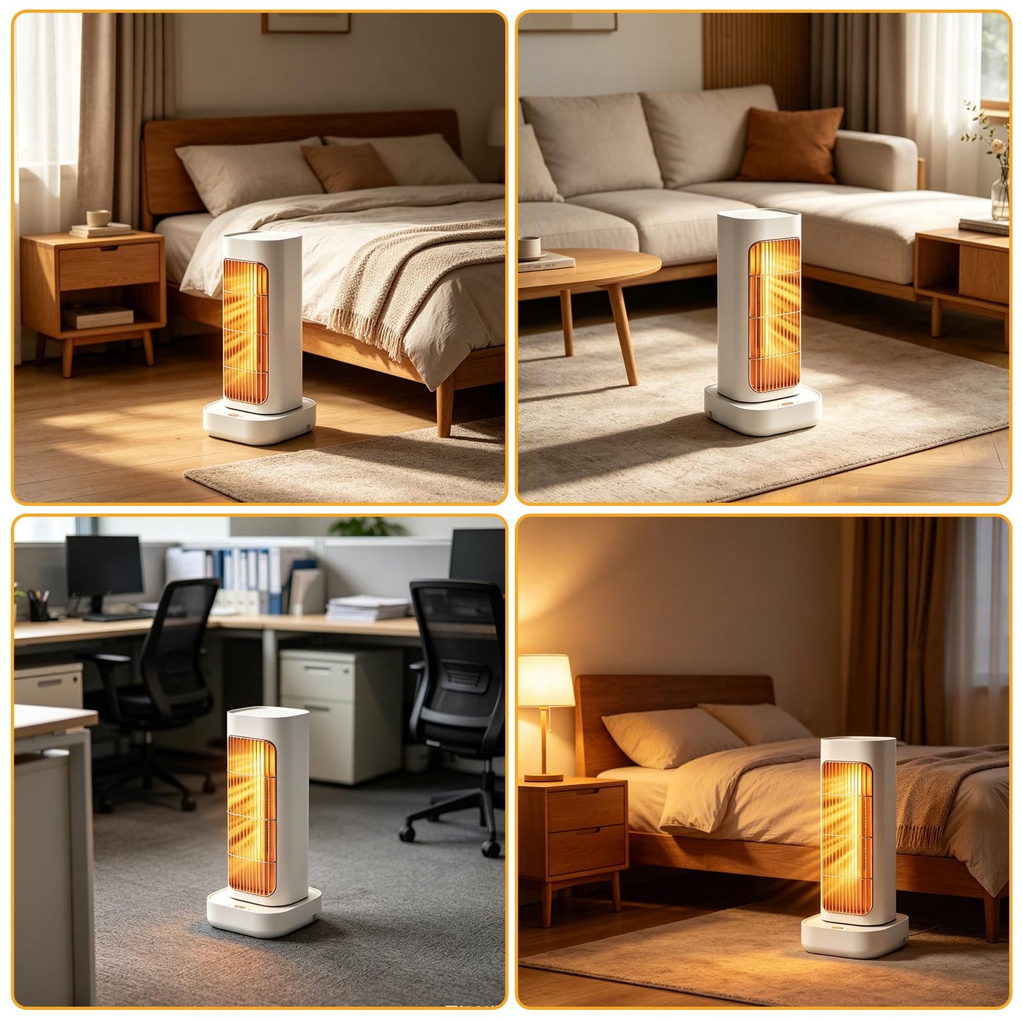 7JI 1200W Heating Fan with 2 Adjustable Temp and 90 Degree Wide Angle Head DEMO