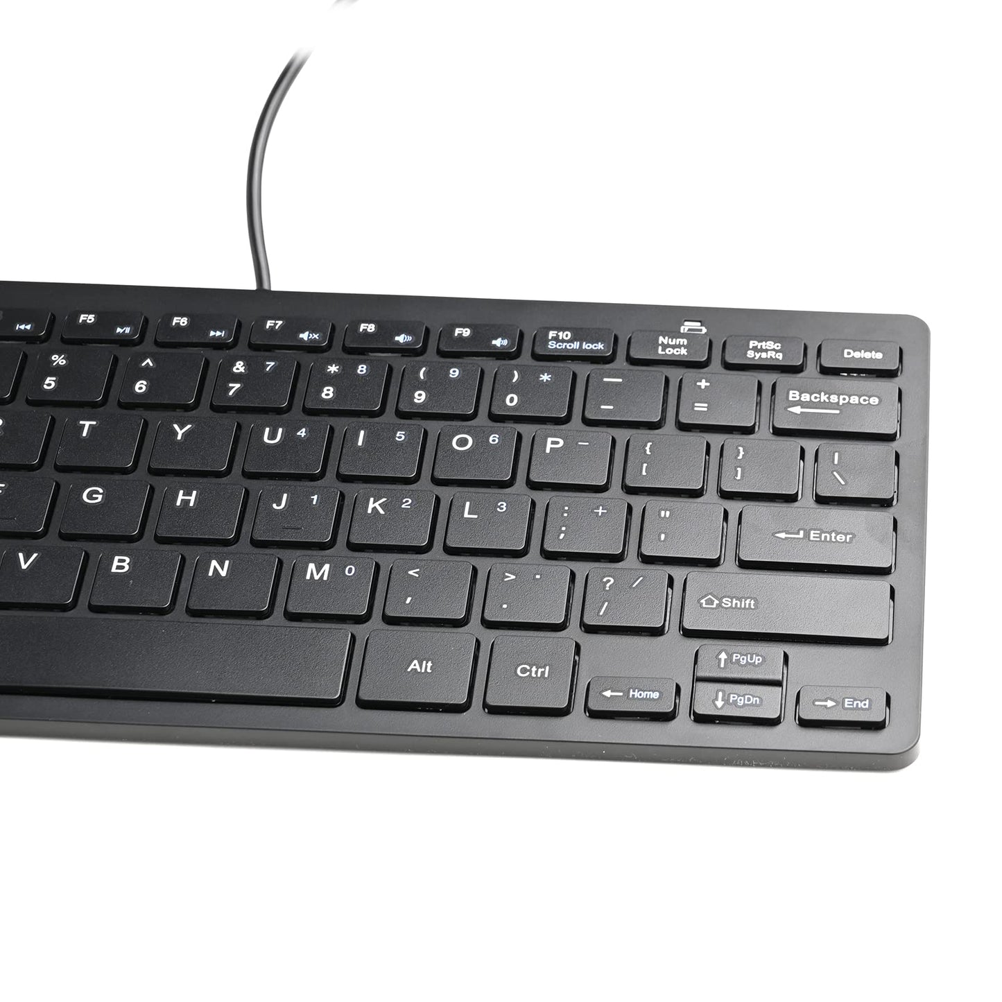 iKKEGOL Compact Keyboards USB-C Wired Keyboard - Slim Portable Black NEW