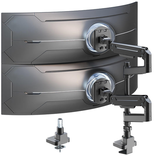 IMtKotW Premium Aluminium Dual Monitor Stand for 17-49 Inch Screens up to DEMO