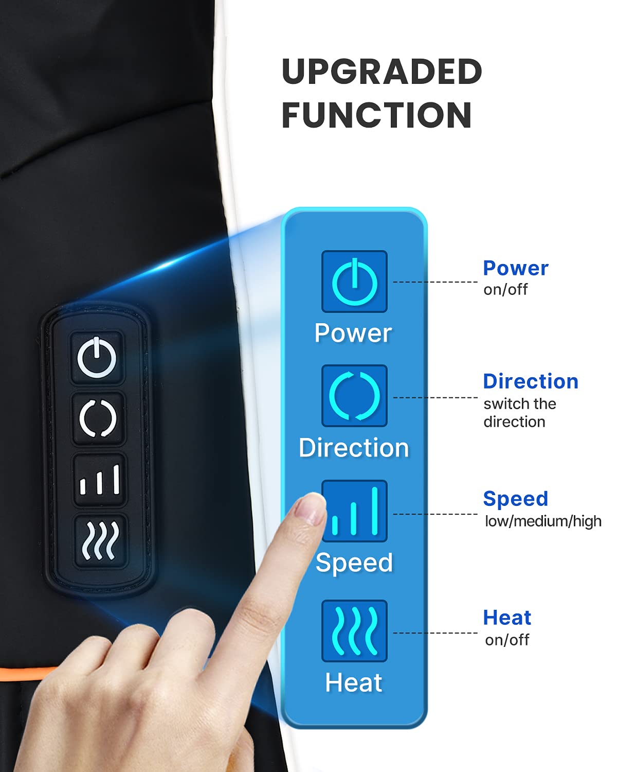 RENPHO Shiatsu Neck & Shoulder Massager with Heat for Deep Tissue Kneading DEMO