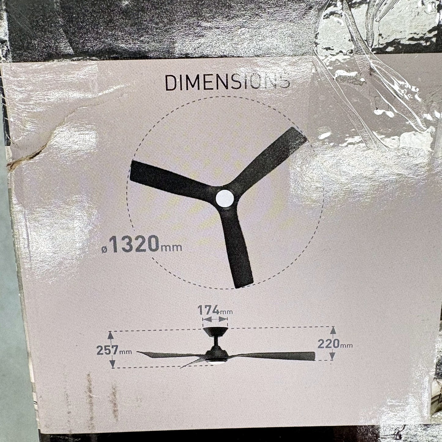 Mercator Samos 132cm DC Motor LED Ceiling Fan with Light, White DEMO