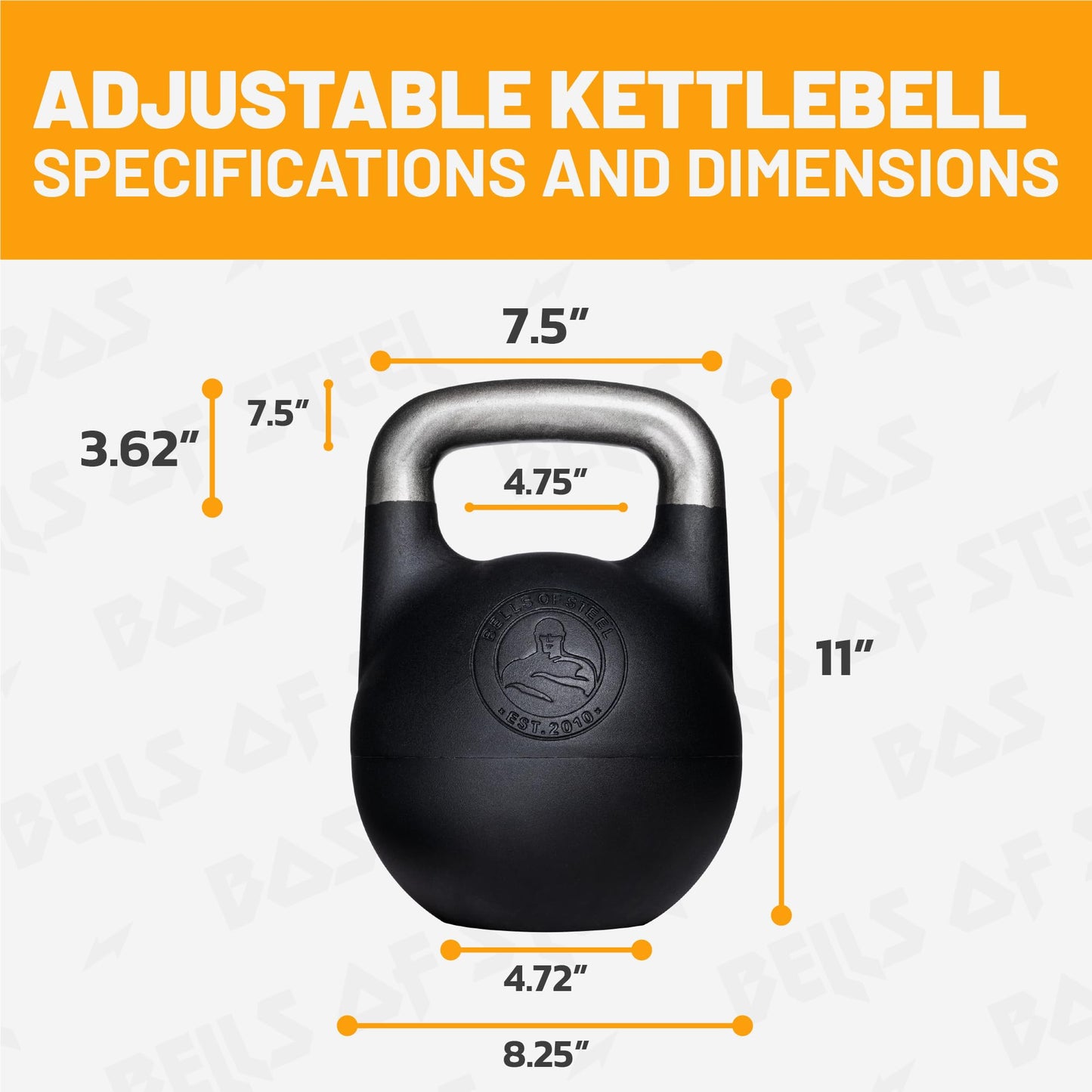 Bells of Kettlebells Steel Adjustable Kettlebell Set 12 to 20.5kg Workout DEMO