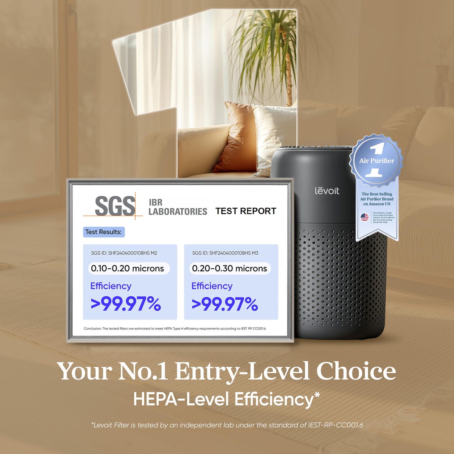 Levoit Core Air Purifiers Mini Air Purifier with Night Light, Quiet Mode DEMO