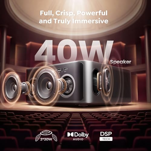 TOPTRO 4K Projectors Projector with Vidaa OS, Dolby 40W Audio, 2000 ANSI DEMO