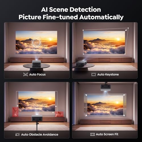 TOPTRO 4K Projectors Projector with Vidaa OS, Dolby 40W Audio, 2000 ANSI DEMO