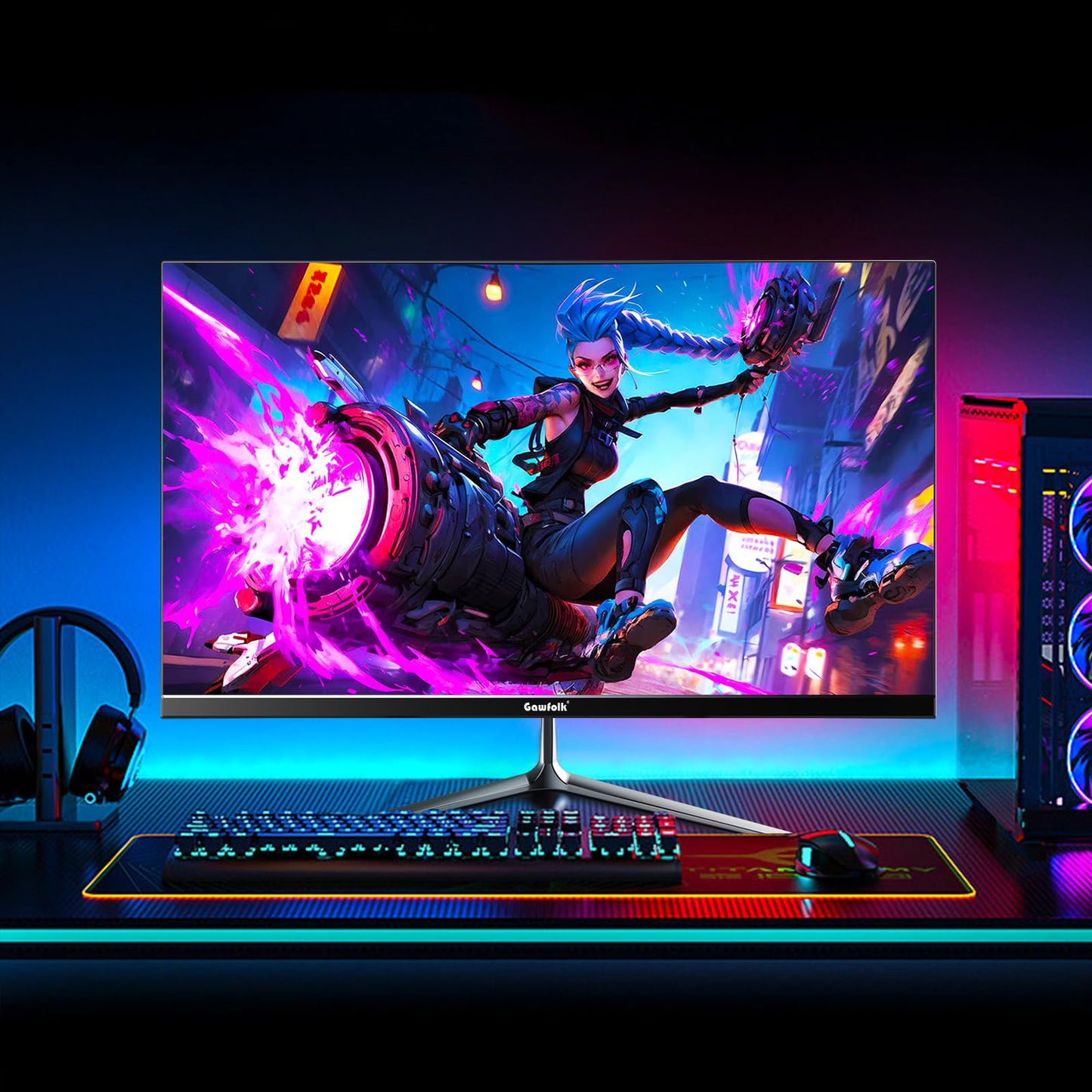Gawfolk 24.5" Gaming Monitor 200Hz FHD 1080p, Built-in Speakers, GF240A DEMO