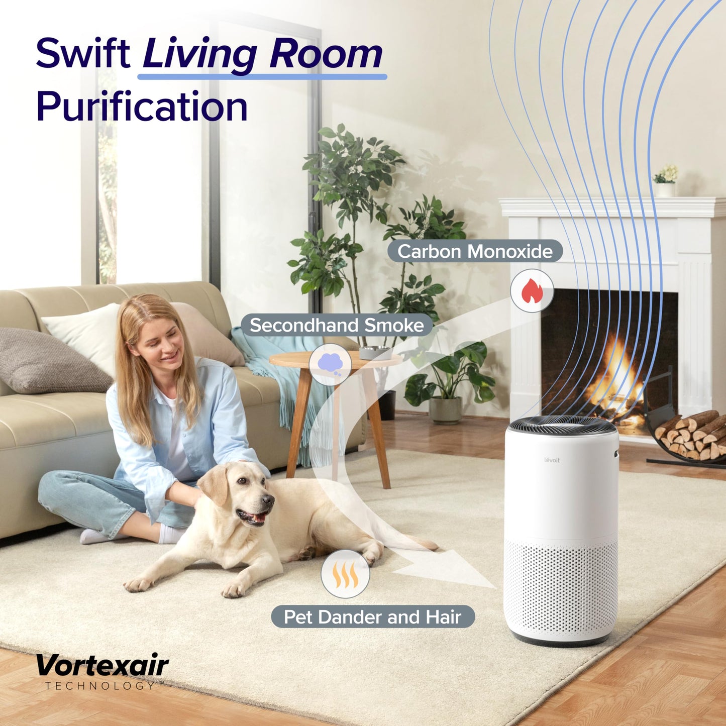 Levoit Core400S Air Purifiers Smart HEPA Air Purifier for Large Rooms, DEMO