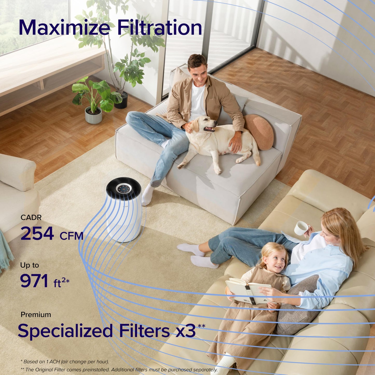 Levoit Core400S Air Purifiers Smart HEPA Air Purifier for Large Rooms, DEMO