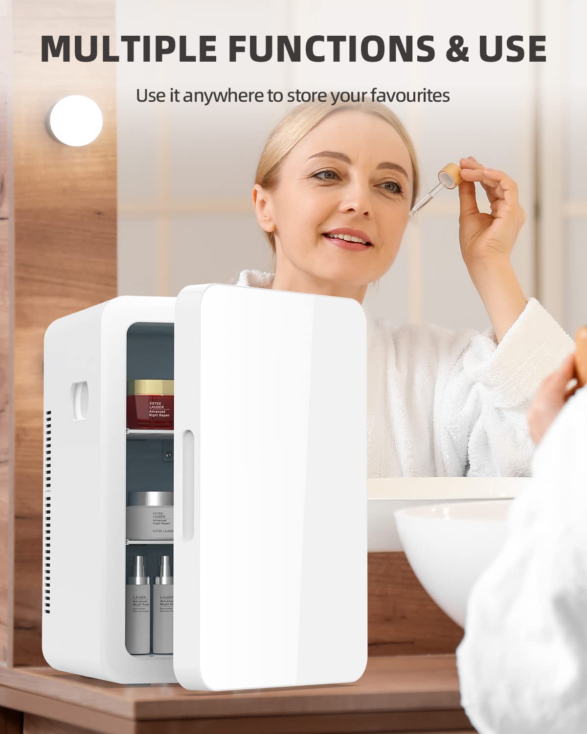 YOPOWER 22L Refrigerators Portable Compact Personal Fridge Cooler for DEMO