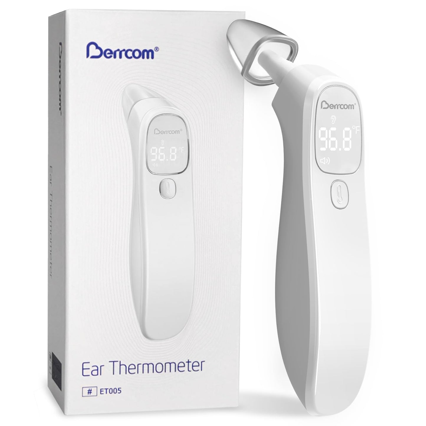 Berrcom Digital Thermometers Thermometer for Forehead and Ear Baby Adult NEW
