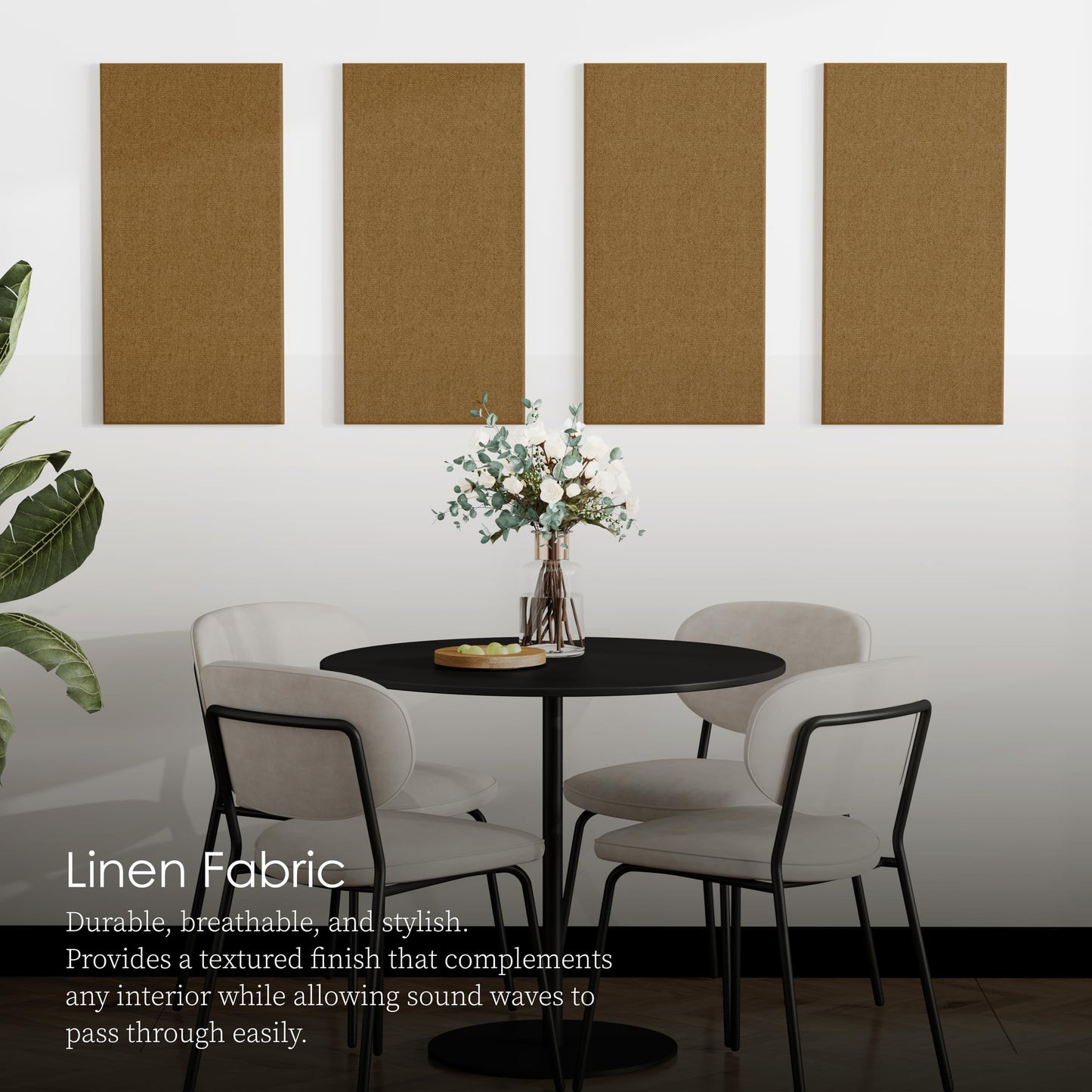 JaneTech Acoustic Panels 60x30x2.5cm Polyester Fiber Sound Absorbing Wall NEW
