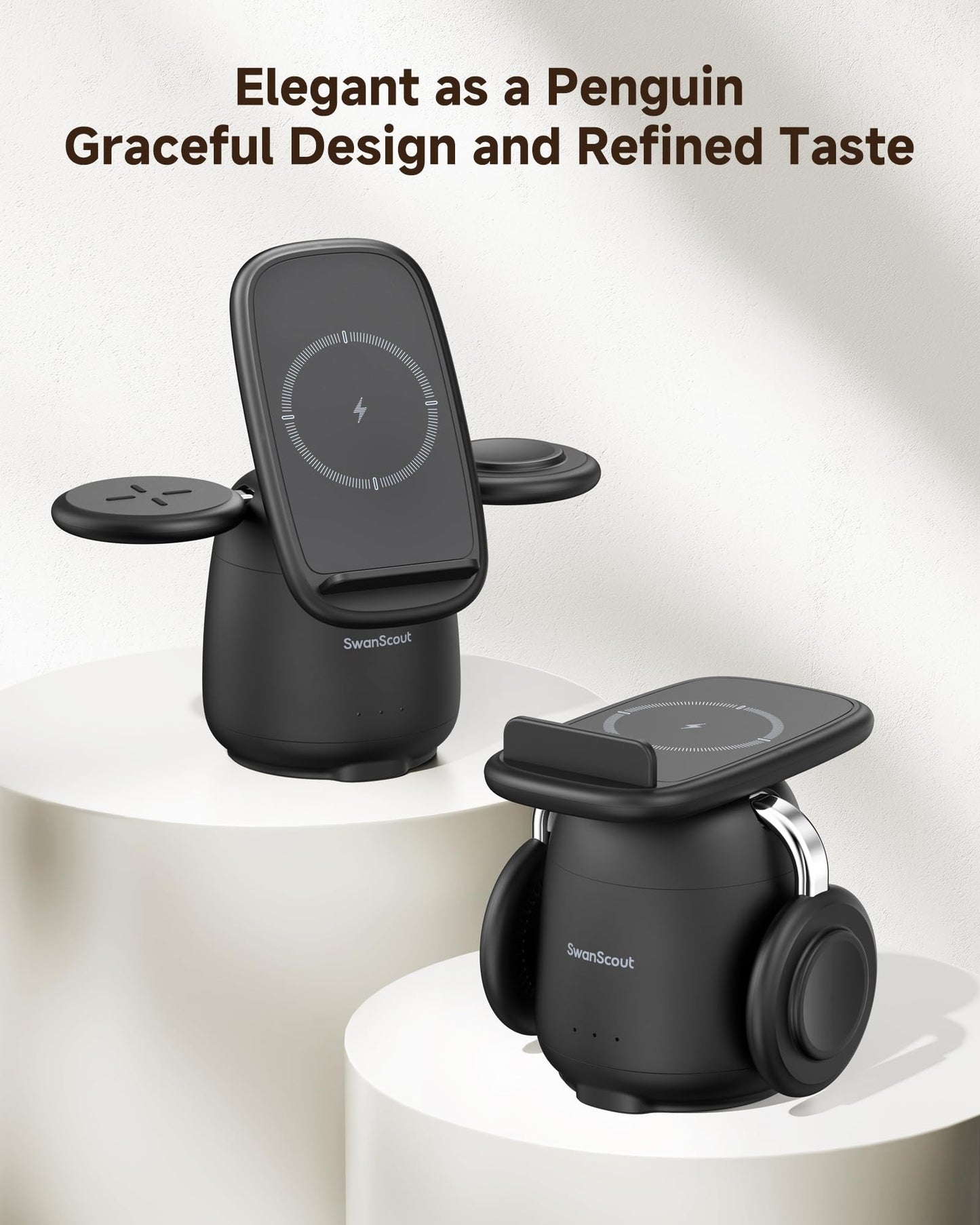 SwanScout 3-in-1 Induction Chargers Wireless Charging Station for Samsung DEMO