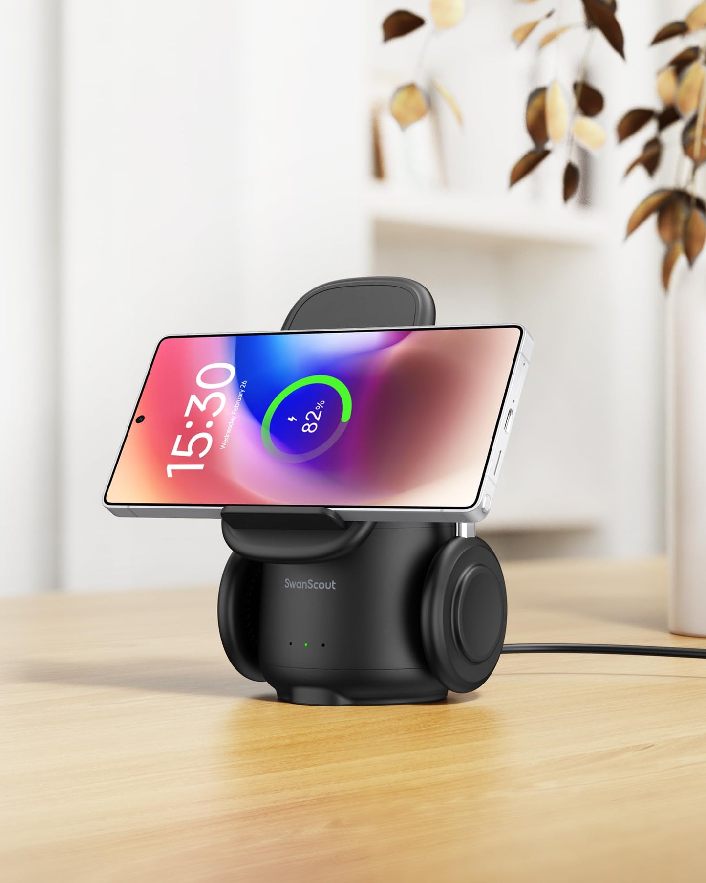 SwanScout 3-in-1 Induction Chargers Wireless Charging Station for Samsung DEMO