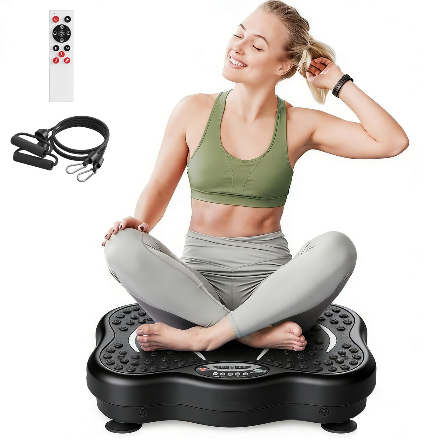 PORIYA Vibration Platform Machine with 99 Speed Levels & Remote Control DEMO