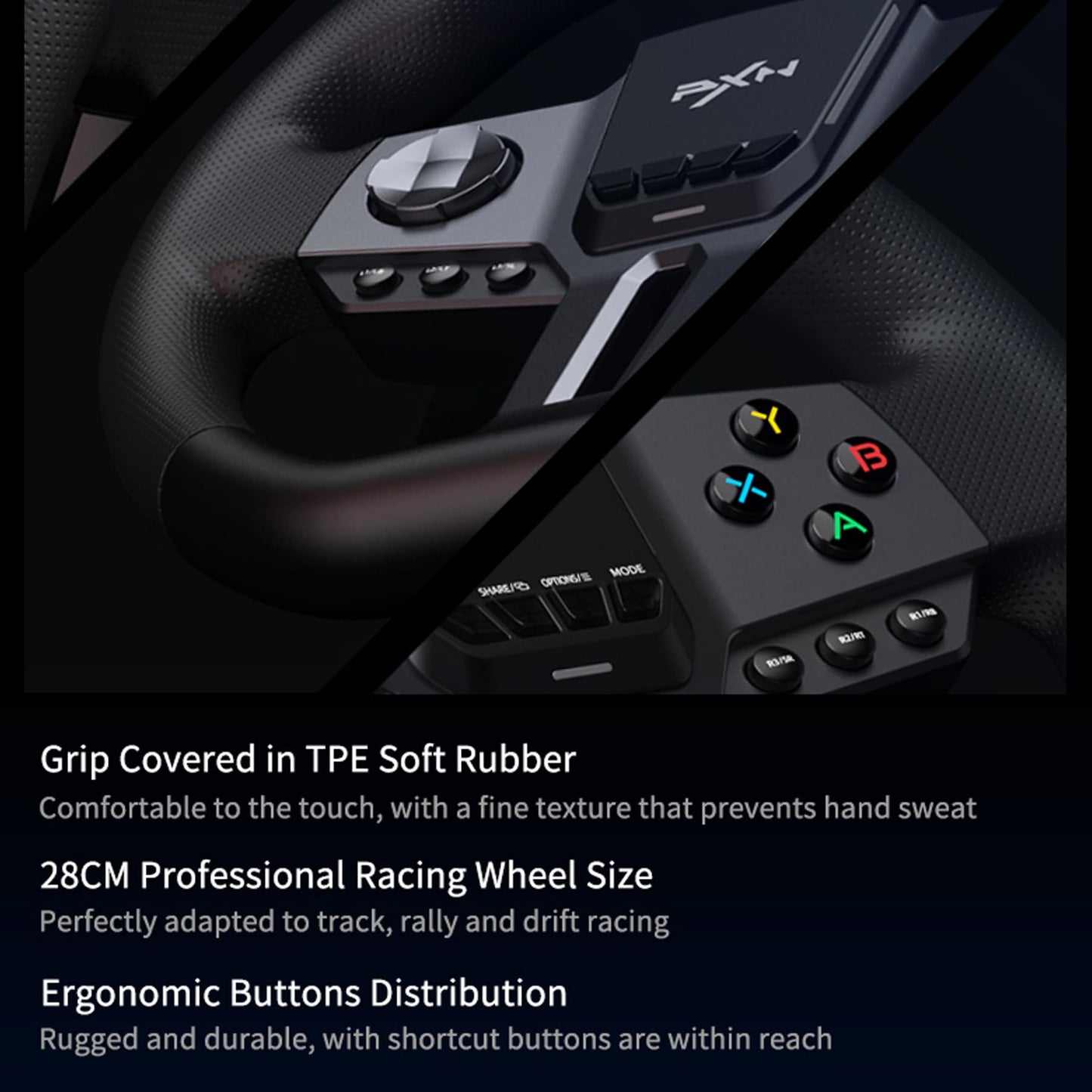 PXN V9 Controllers Gen2 PC Racing Wheel with Pedals and Shifter, 270/900 DEMO