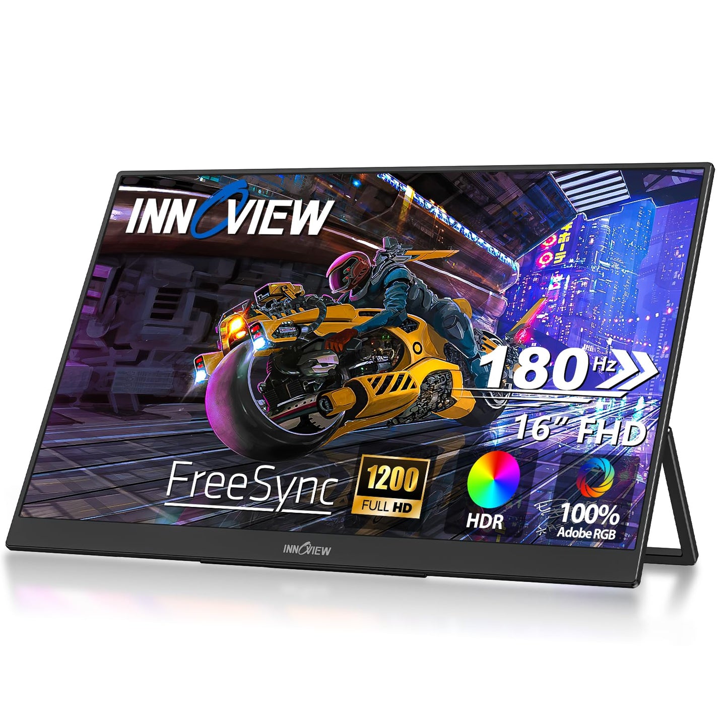 InnoView 16" Monitors Portable Monitor 180Hz Kickstand External Screen DEMO