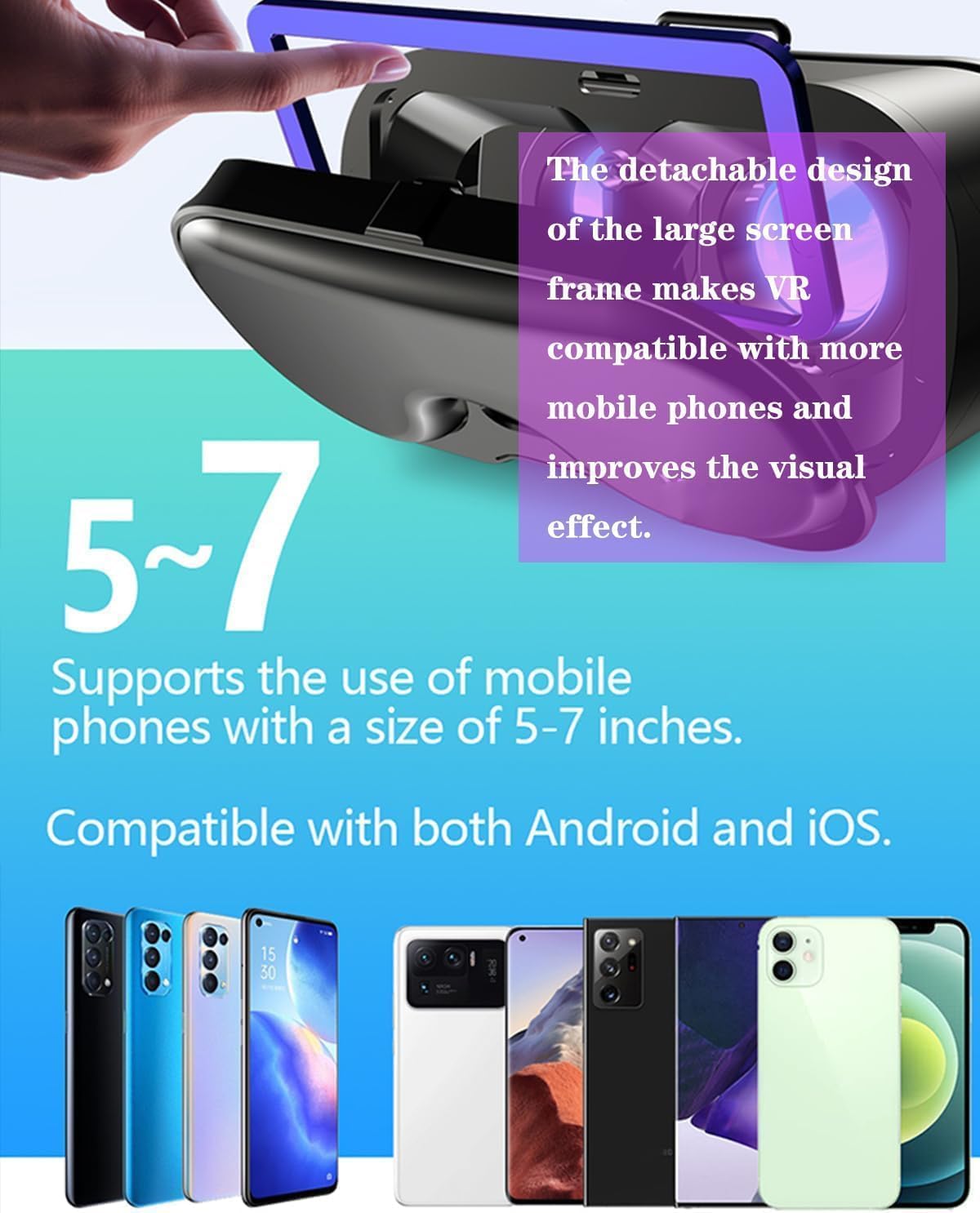 YizeLife Virtual Reality (VR) Headset with Anti-Blue Light Protection for DEMO