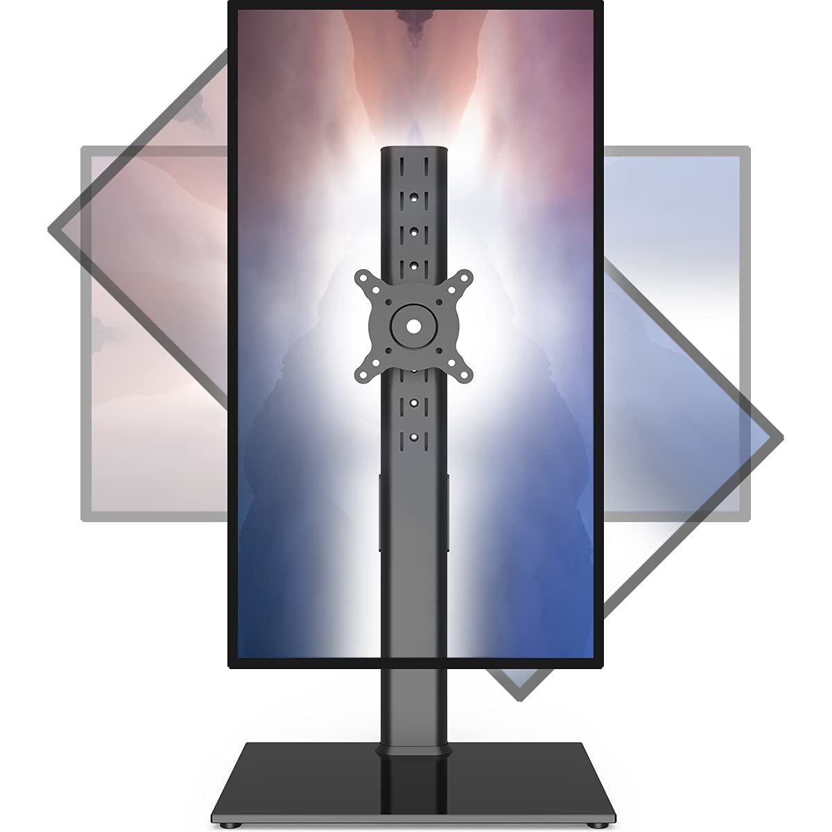 Hemudu Curved Monitor Arm Mount for 27-43 Inch Screens, Black DEMO