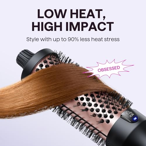 wavytalk Thermal Ionic Round Hot Air Styler Brush in Rose Gold for DEMO