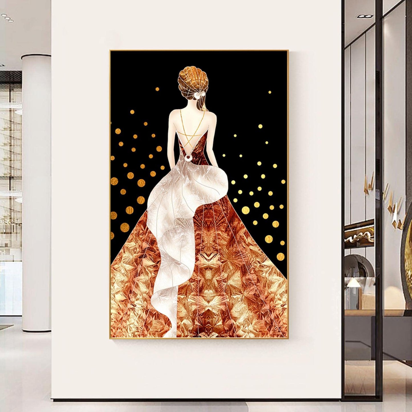 DAFLER Abstract Modern Nordic Figure Frameless Canvas Wall Art 60x90cm NEW