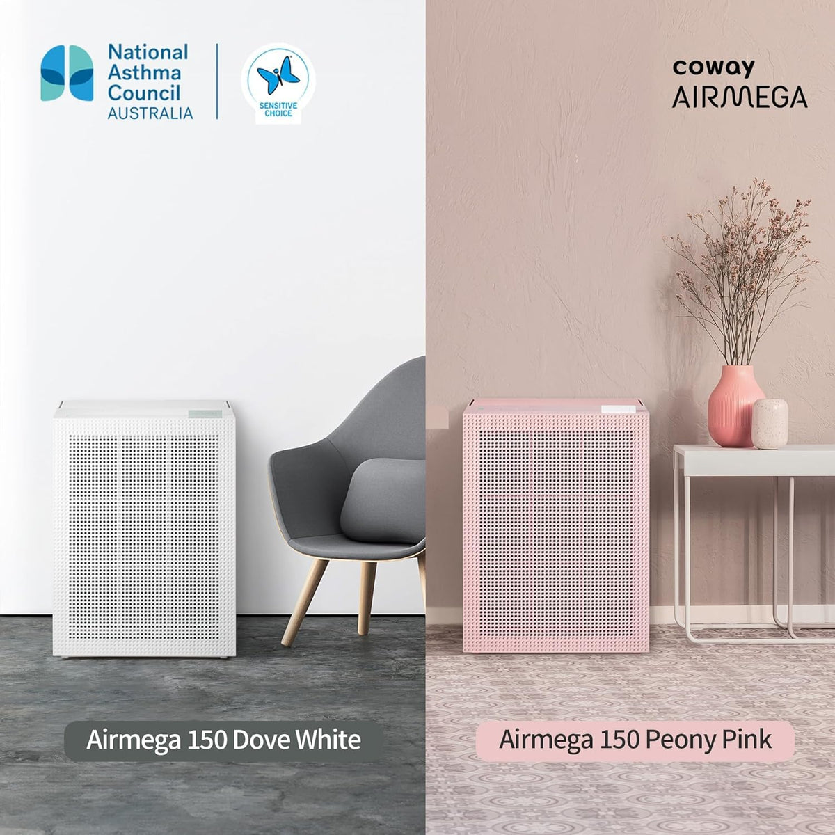Coway AIRMEGA Air Purifiers 150 HEPA Air Purifier for Bedroom Allergies DEMO