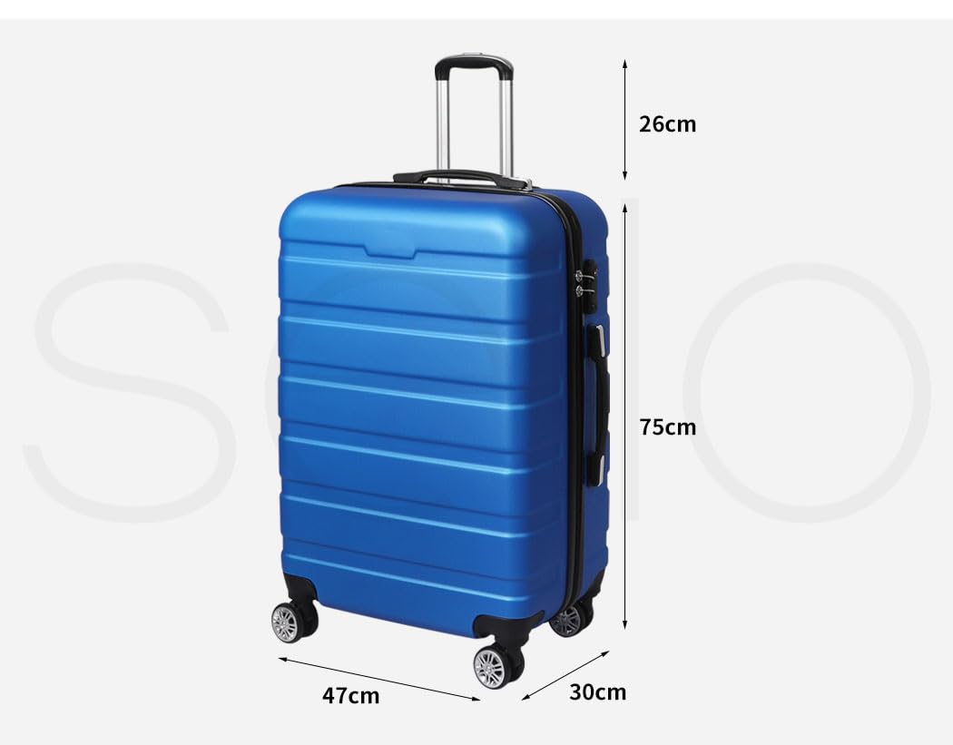 Slimbridge 28" Carry-Ons Carry-On Luggage Suitcase Trolley Travel Packing NEW