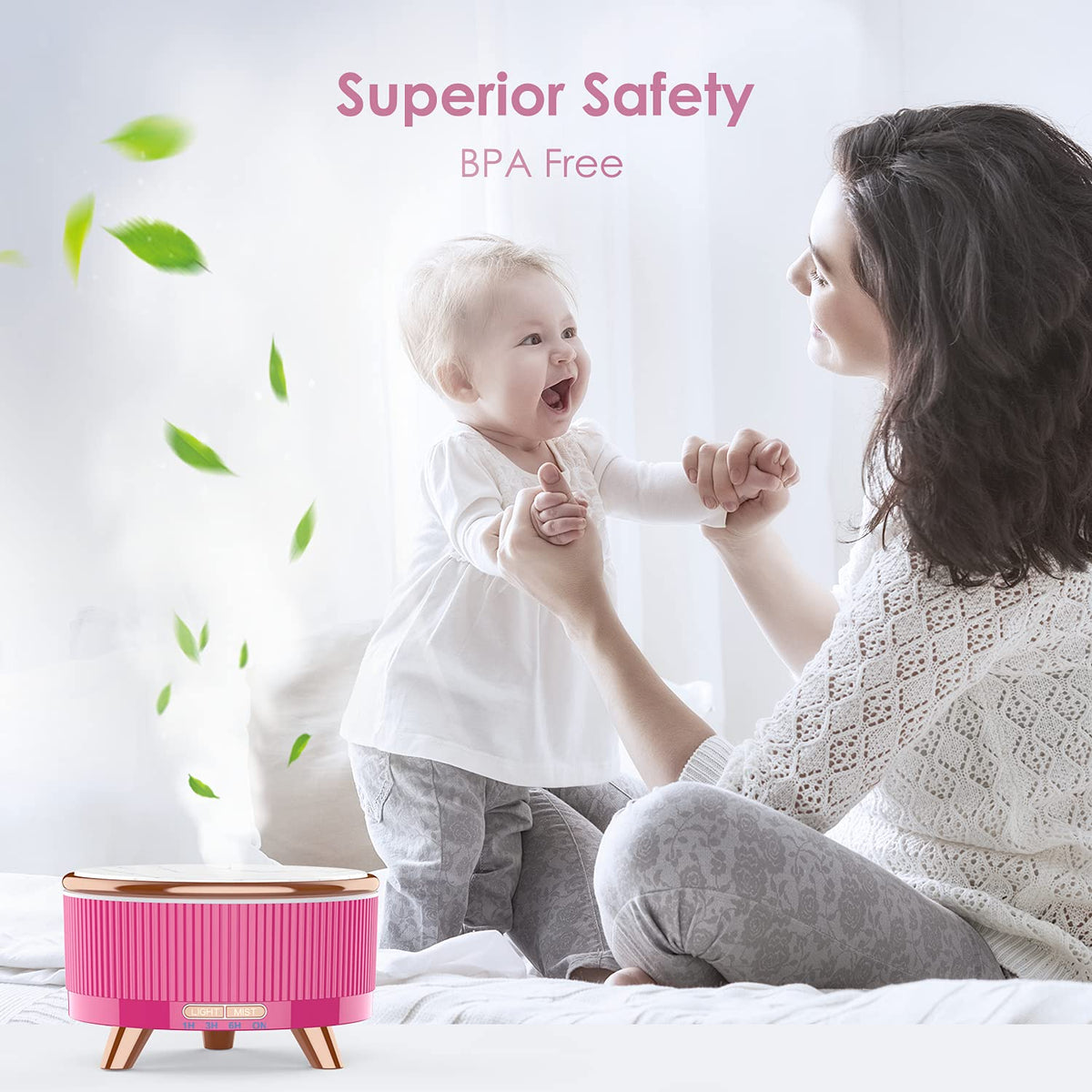 JEPEErbz Scented Oil Diffuser for Home Aromatherapy & Room Aroma in Rosa NEW