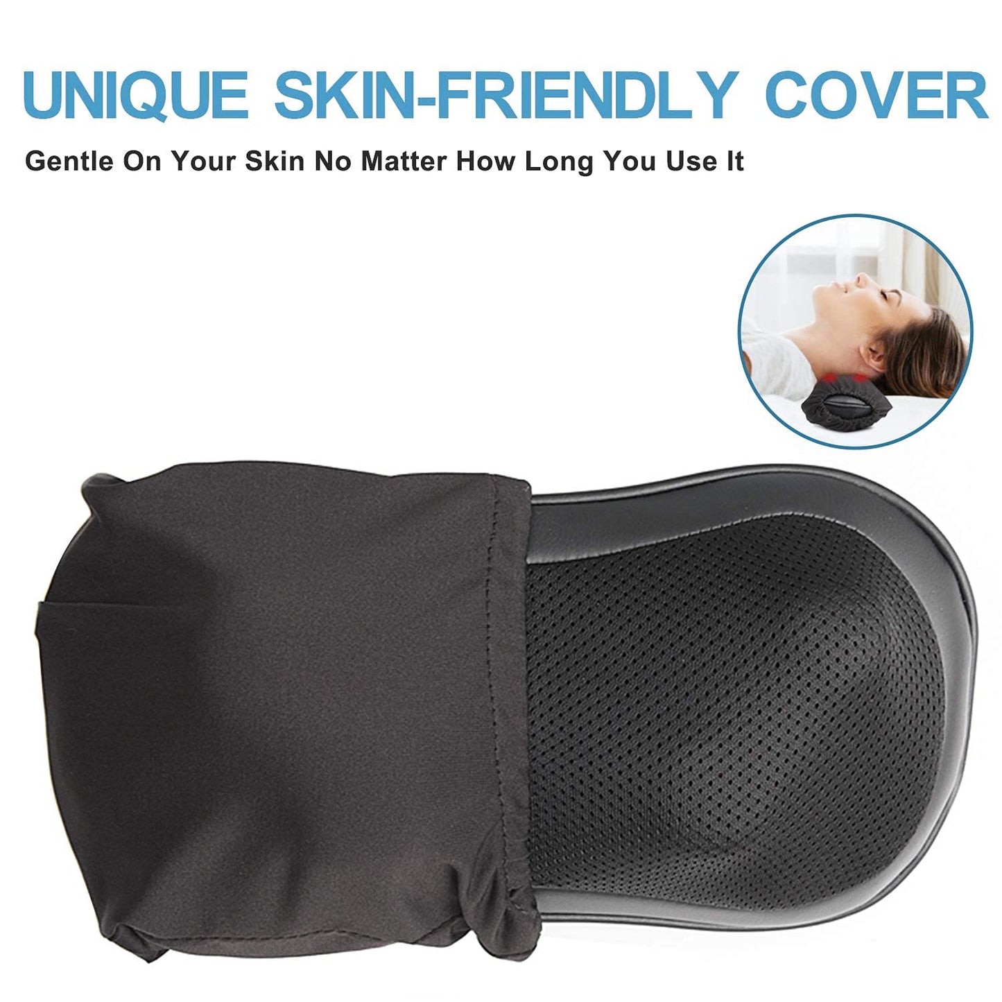 RENPHO Neck and Back Massager with Heat Therapy, Black Electric Massage DEMO