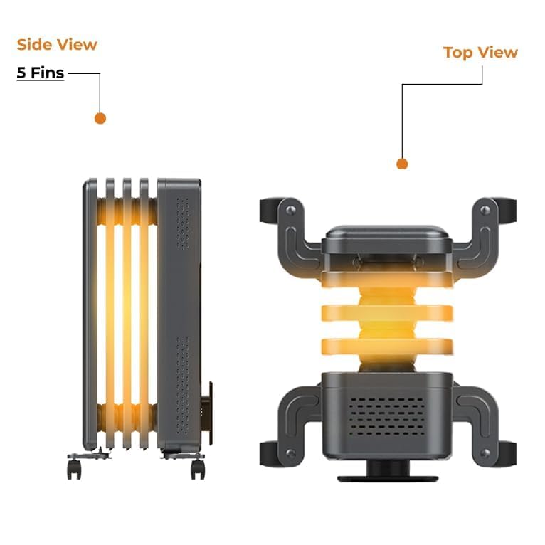 Bonaire Electric Oil Column Heater 2400W Portable Heating for Home Office DEMO