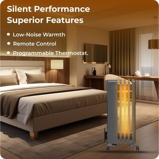 Bonaire Electric Oil Column Heater 2400W Portable Heating for Home Office DEMO