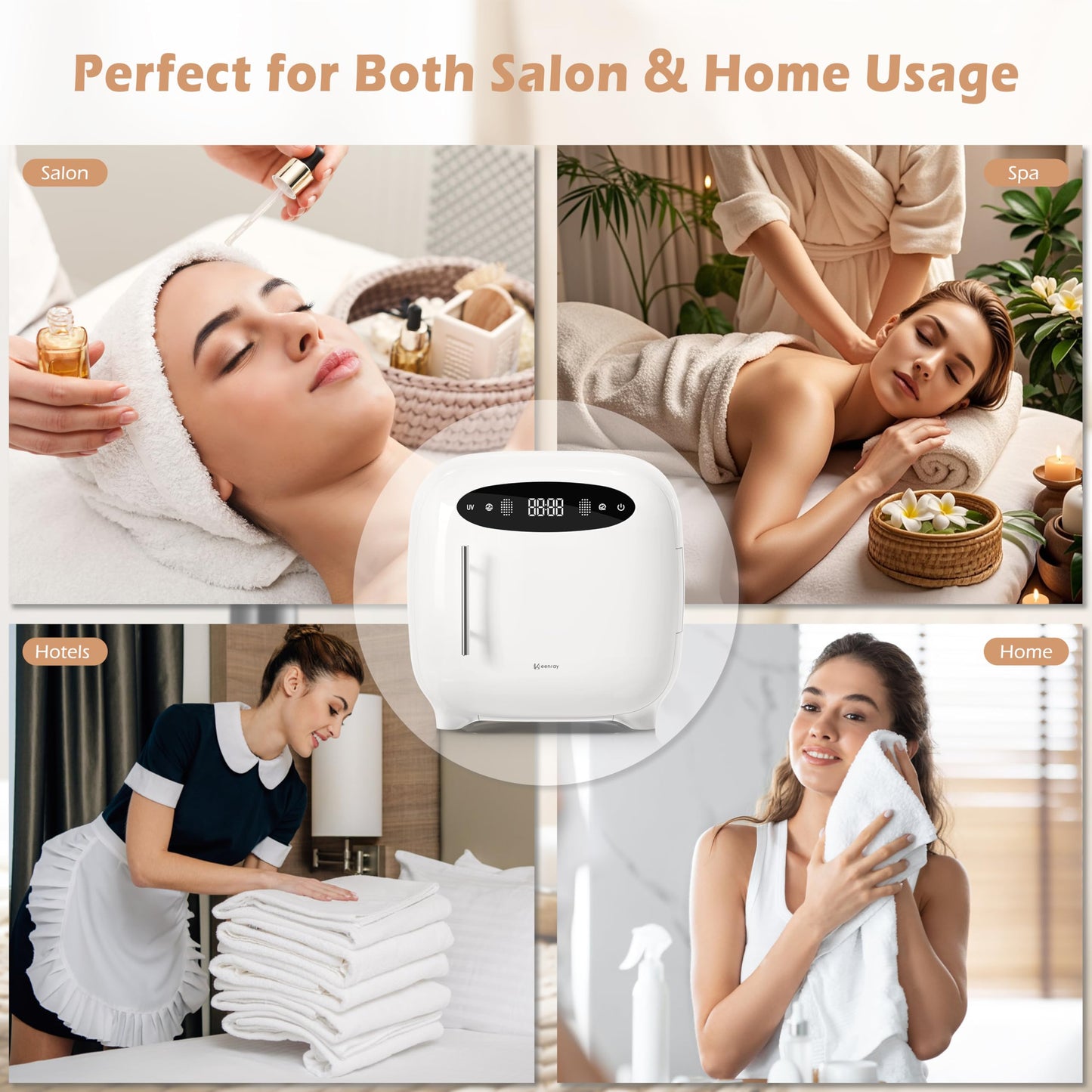 Keenray 13L Bathroom Accessories Professional Towel Warmer Cabinet Hot Spa DEMO