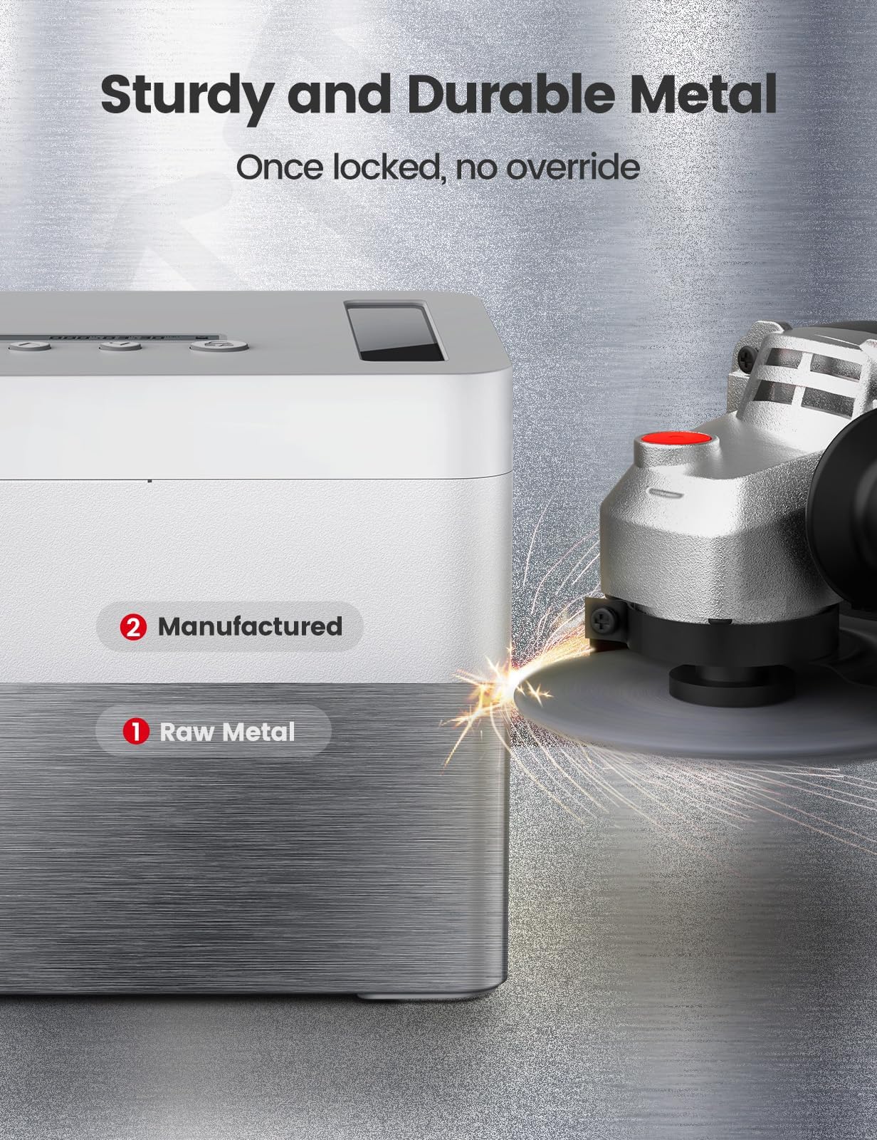 VAYDEER Timed Lock Box, Aluminum Alloy, 365-Day Locking, Security Storage DEMO