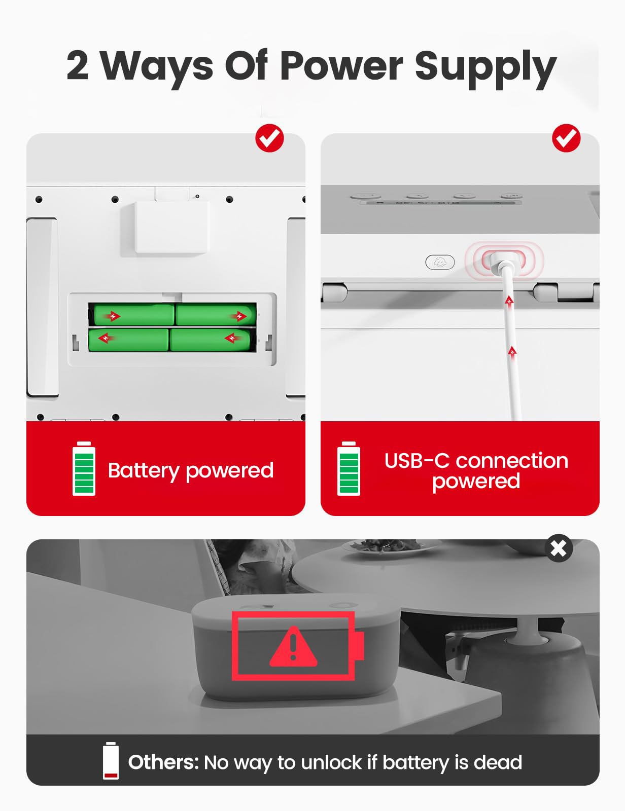 VAYDEER Timed Lock Box, Aluminum Alloy, 365-Day Locking, Security Storage DEMO